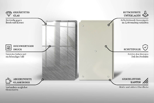 Kitchen worktop protector Metal texture background