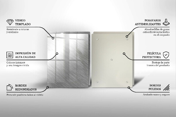 Kitchen worktop protector Metal texture background