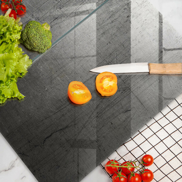 Induction hob cover Metal texture