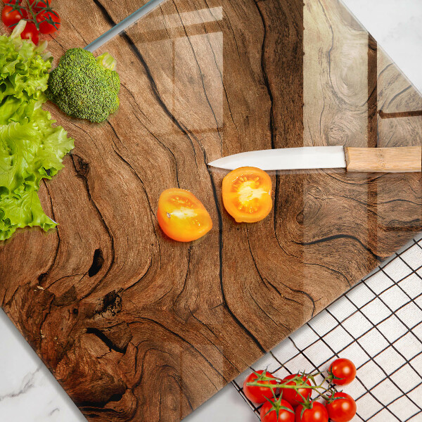 Induction hob cover Wood board texture
