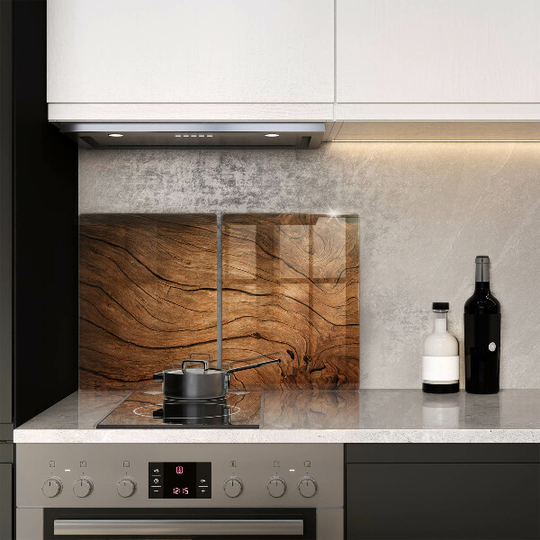 Induction hob cover Wood board texture