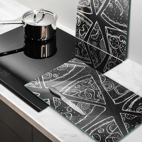 Kitchen worktop protector Pizza illustration