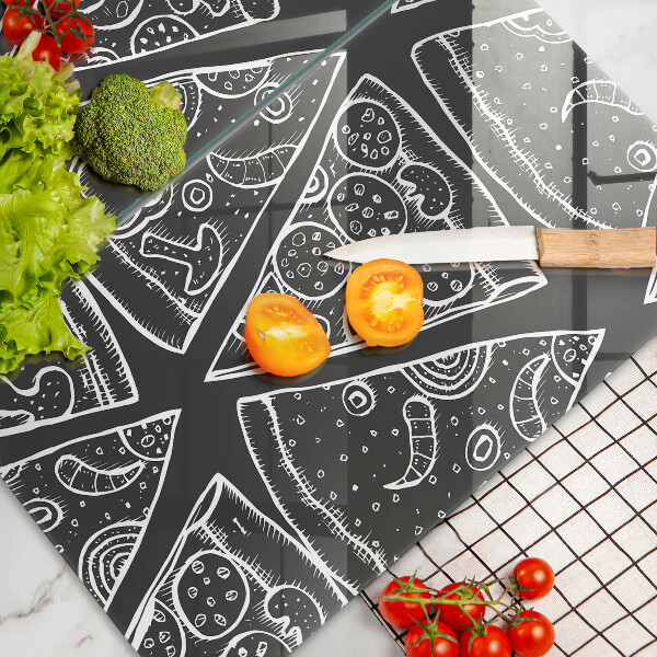 Kitchen worktop protector Pizza illustration