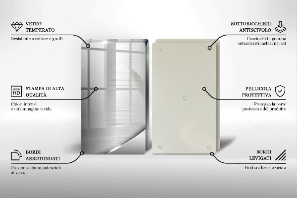 Induction hob cover Metal shapes