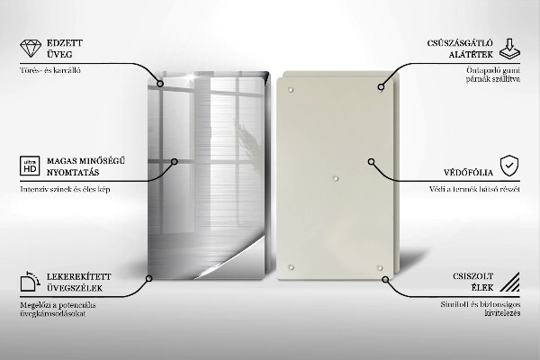 Induction hob cover Metal shapes