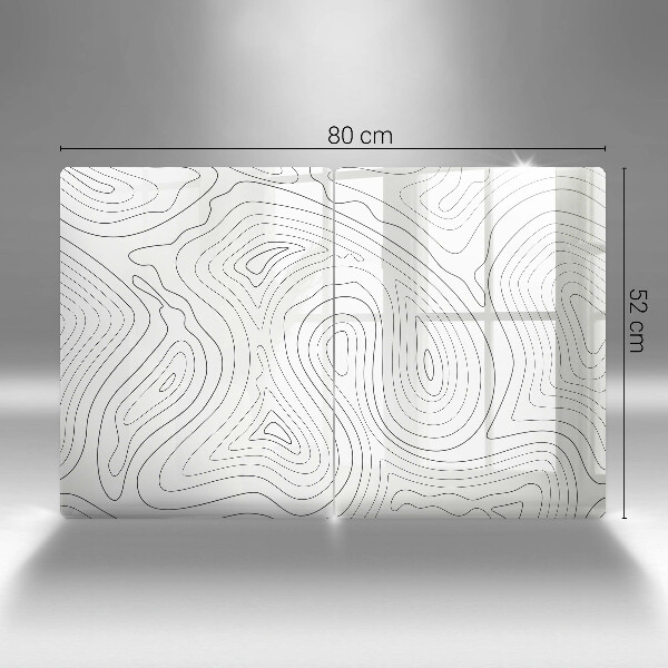 Induction hob cover Abstraction shapes