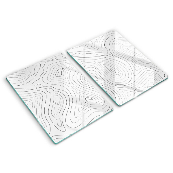 Induction hob cover Abstraction shapes