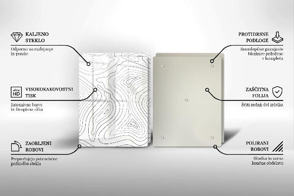 Induction hob cover Abstraction shapes