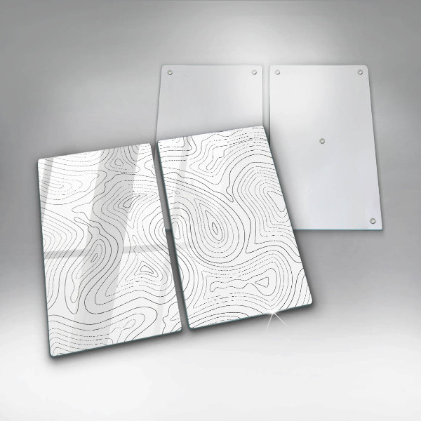 Induction hob cover Abstraction shapes