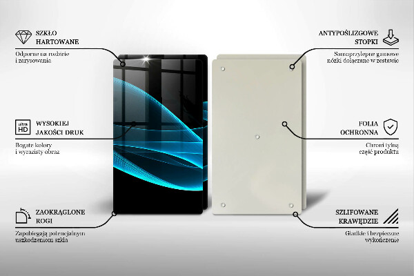 Work surface savers Blue abstraction