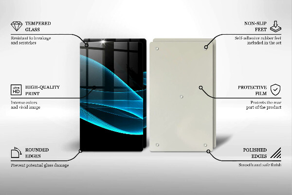 Work surface savers Blue abstraction