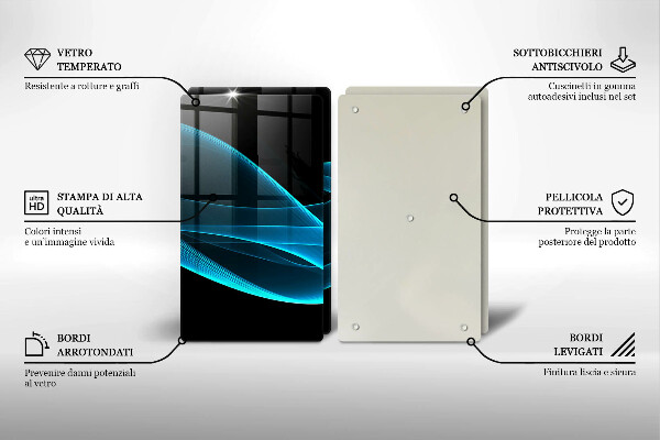 Work surface savers Blue abstraction