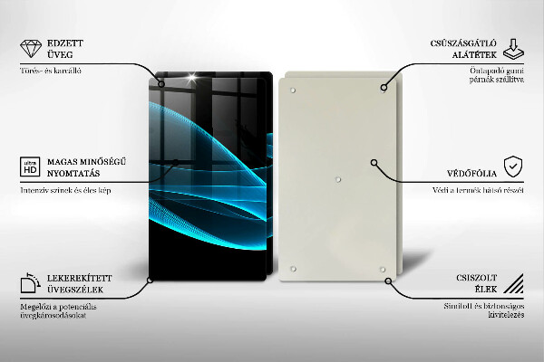 Work surface savers Blue abstraction