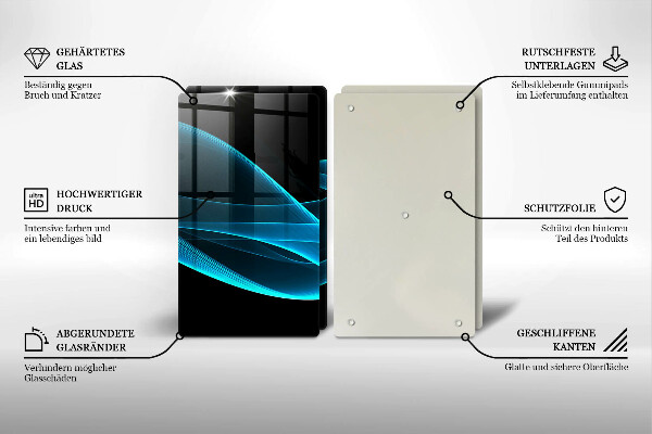 Work surface savers Blue abstraction