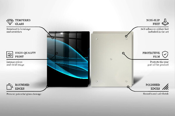 Work surface savers Blue abstraction