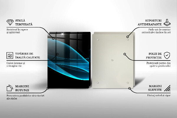 Work surface savers Blue abstraction