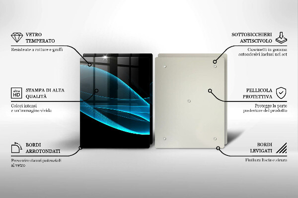 Work surface savers Blue abstraction