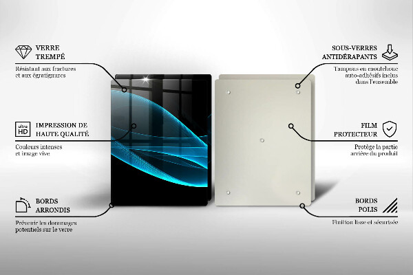 Work surface savers Blue abstraction