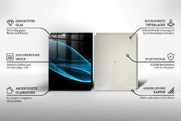 Work surface savers Blue abstraction