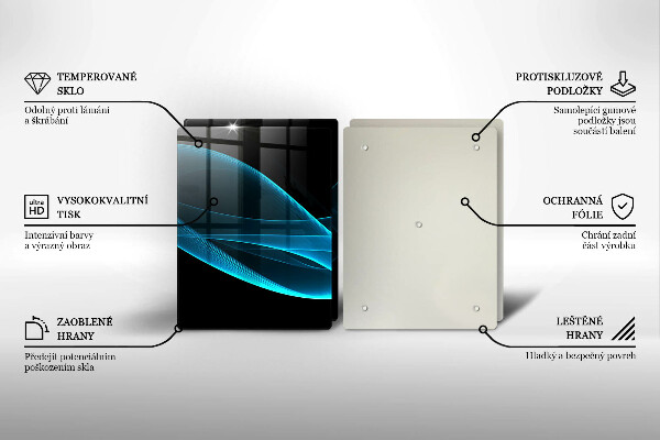 Work surface savers Blue abstraction