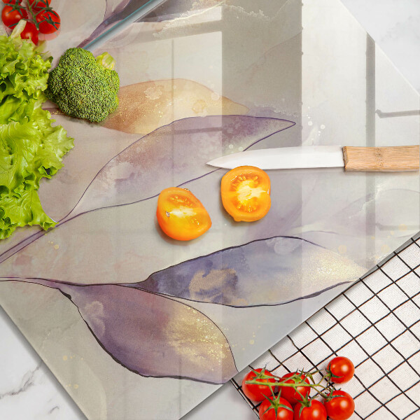 Work surface savers Painted boho leaves