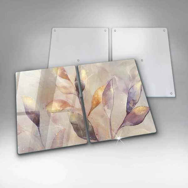 Work surface savers Painted boho leaves