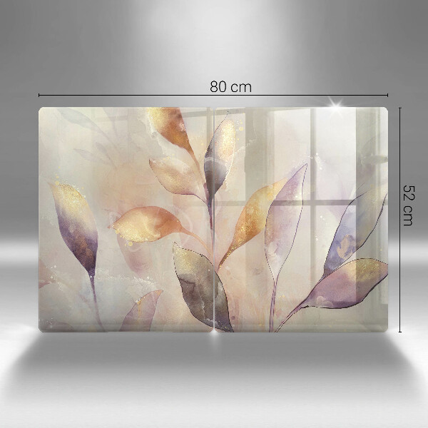 Work surface savers Painted boho leaves