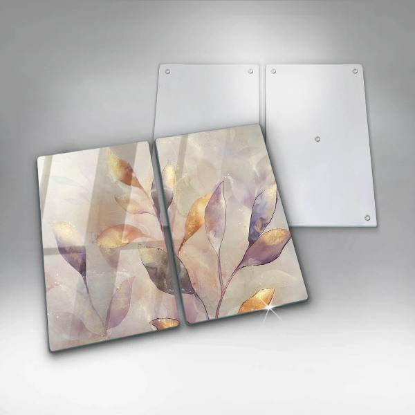 Work surface savers Painted boho leaves