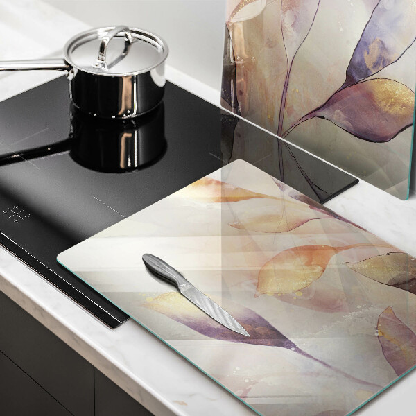 Work surface savers Painted boho leaves