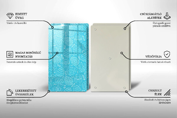 Induction hob cover Easter theme