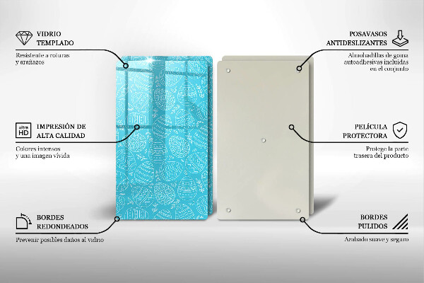 Induction hob cover Easter theme