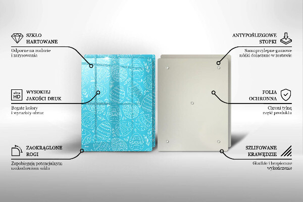 Induction hob cover Easter theme