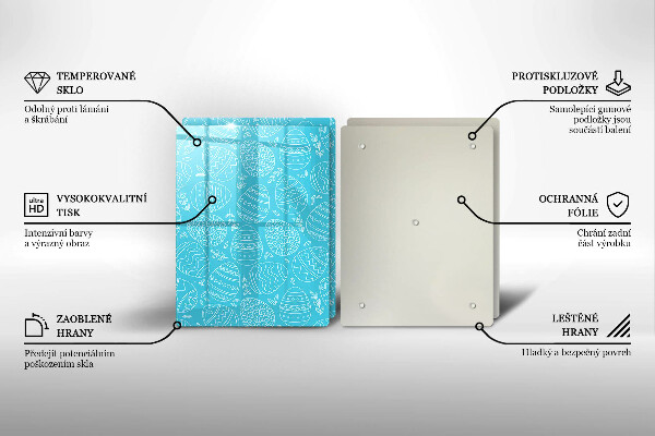 Induction hob cover Easter theme