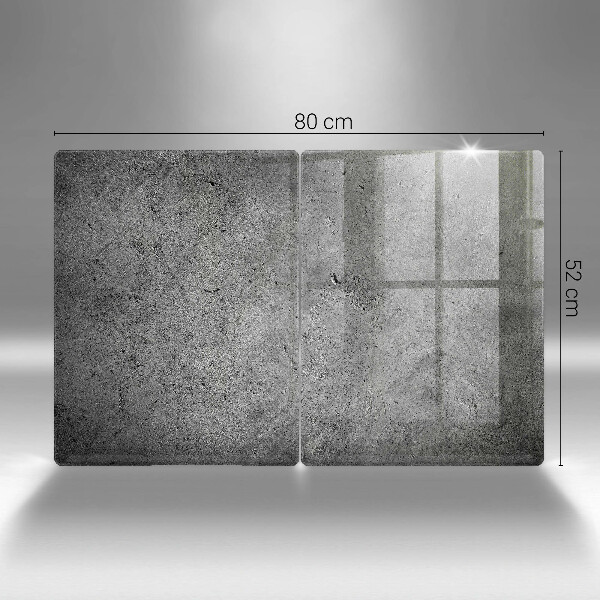 Induction hob cover Concrete stone texture