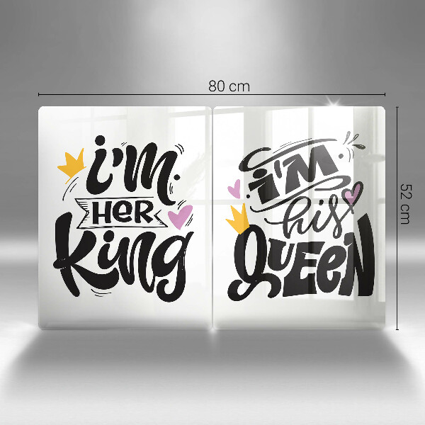 Induction hob cover Inscription, sentence