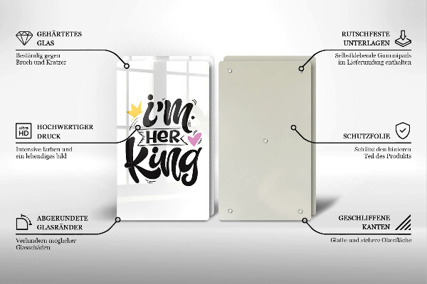 Induction hob cover Inscription, sentence