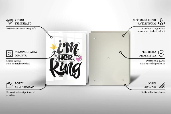 Induction hob cover Inscription, sentence