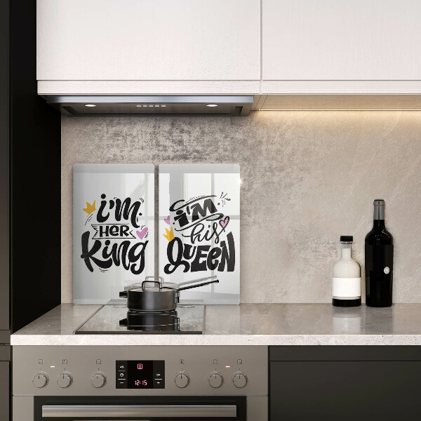 Induction hob cover Inscription, sentence