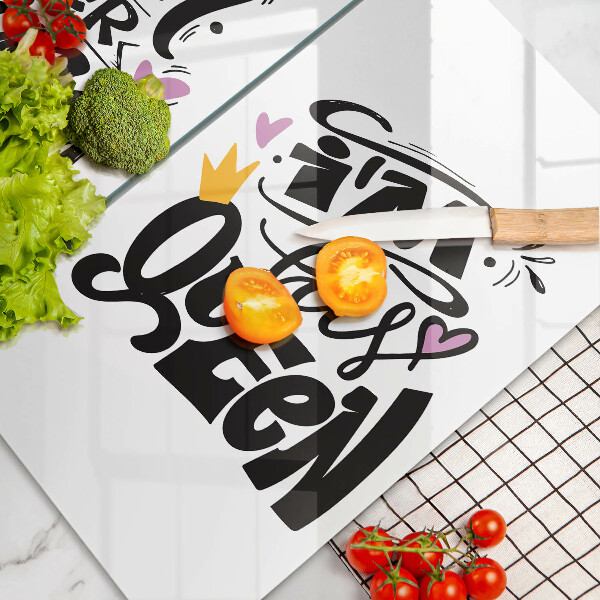 Induction hob cover Inscription, sentence