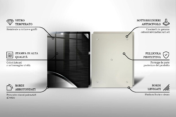 Induction hob cover Metal abstraction