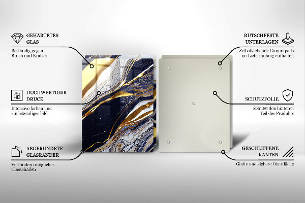 Induction hob cover Colorful abstraction