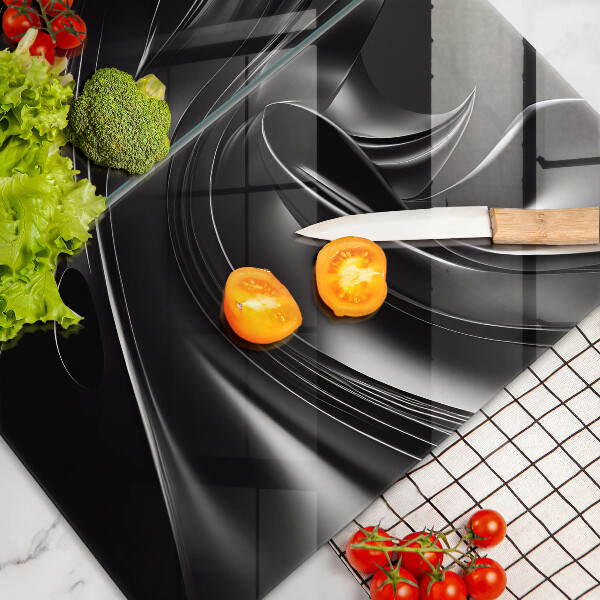 Induction hob cover Black mass abstraction