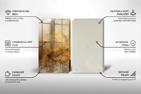 Induction hob cover Rich texture