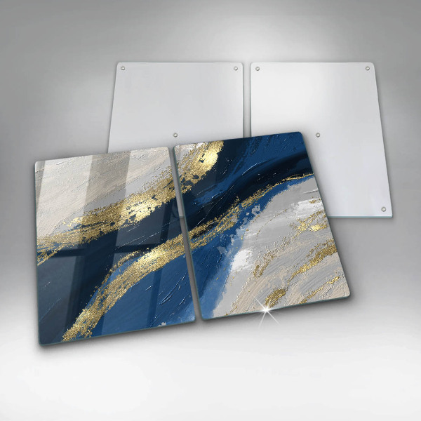 Induction hob cover Texture with gold