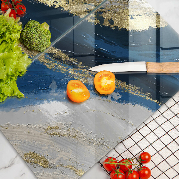 Induction hob cover Texture with gold