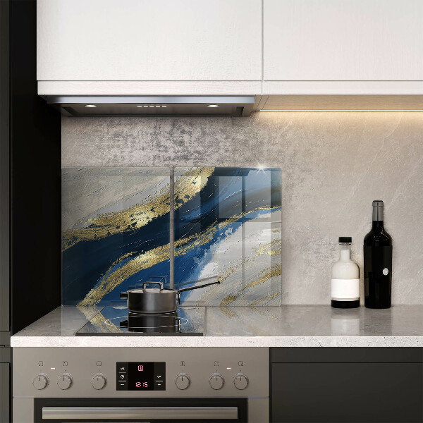 Induction hob cover Texture with gold