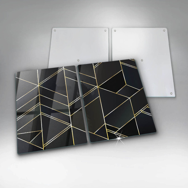 Induction hob cover Abstraction of the triangles