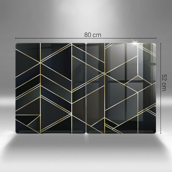 Induction hob cover Abstraction of the triangles