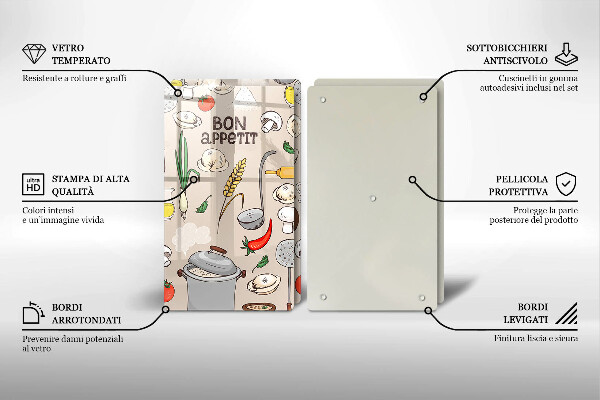 Induction hob cover Kitchen illustration