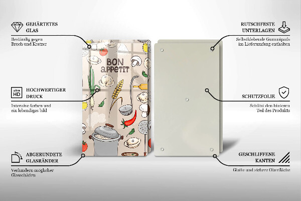 Induction hob cover Kitchen illustration